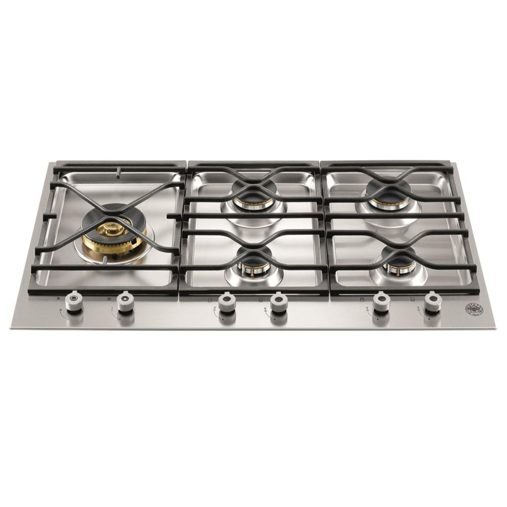 Cooktop - Bertazzoni 90CM 5 Q Dual Flame Lateral INOX 220V