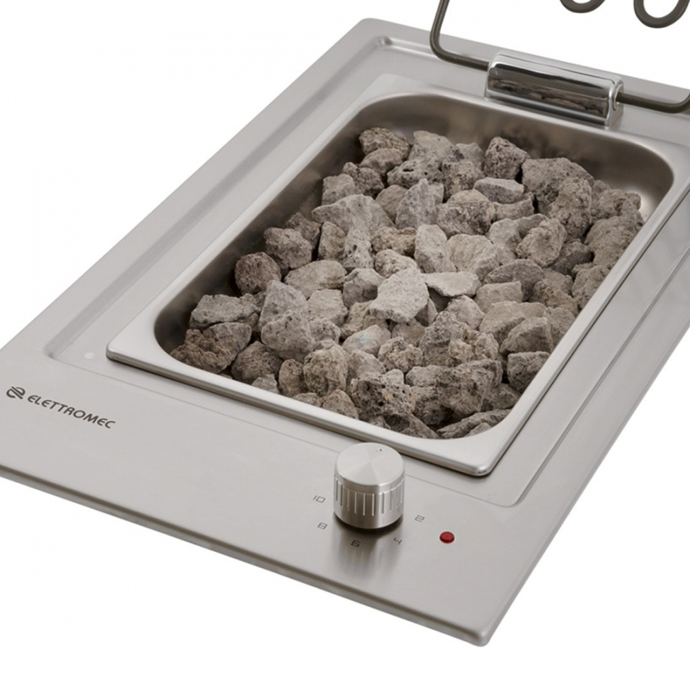Cooktop Dominó Quadratto Barbecue Elétrico Inox 30cm 220V - Imagem 3