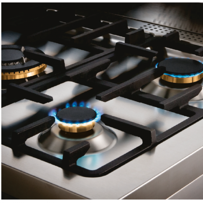 Fogão Bertazzoni Master 5 Bocas Forno Gás Inox 90cm 220V - Imagem 6