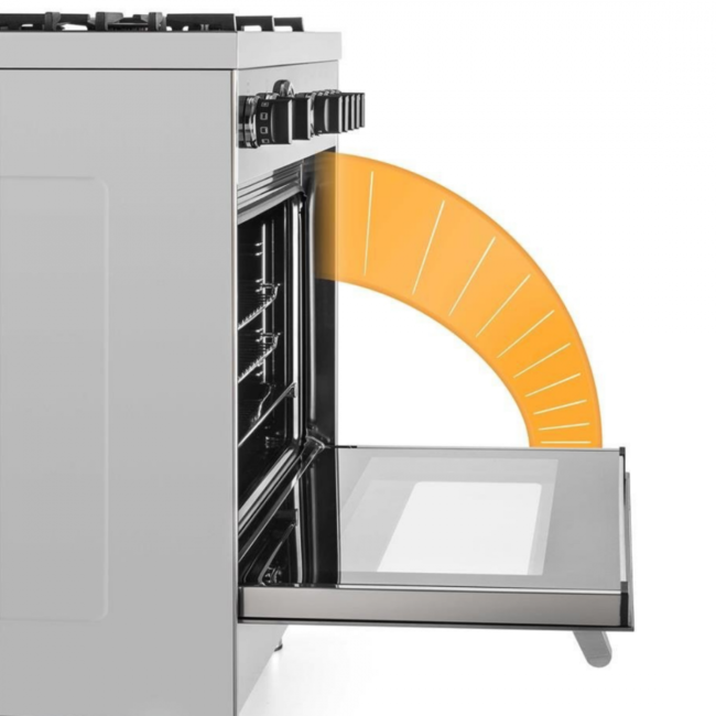 Fogão Bertazzoni Master 5 Bocas Forno Gás Inox 90cm 220V - Imagem 4